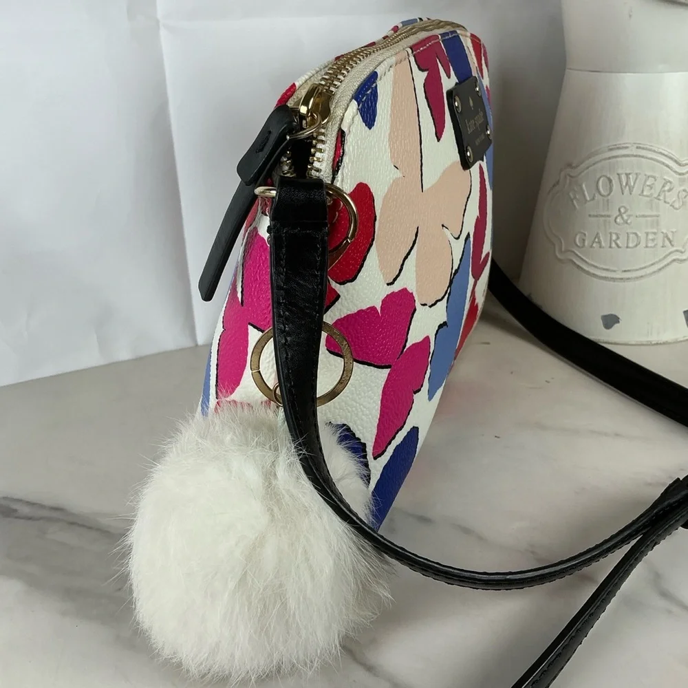 Kate Spade New York Wellesley Festive Butterflies Multi‎ Crossbody Small Bag - Picture 9 of 13